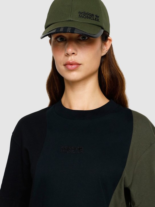 Moncler Genius: Moncler x Adidas棉质棒球帽 - 深绿色 - women_1 | Luisa Via Roma