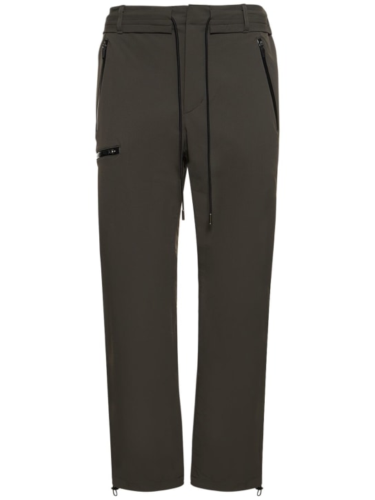 Sacai: Pantaloni in nylon stretch idrorepellente - Khaki - men_0 | Luisa Via Roma