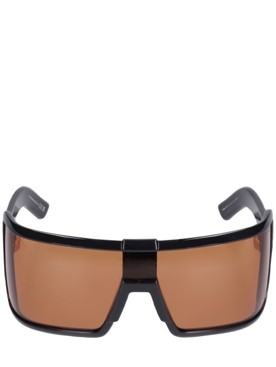 Tom Ford: Parker squared mask sunglasses - Black/Brown - men_0 | Luisa Via Roma