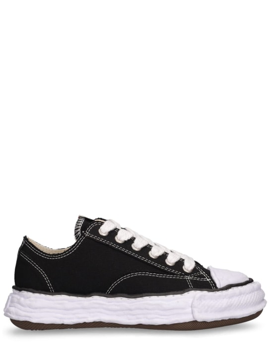 Mihara Yasuhiro: Canvas-Sneakers „Peterson Low 23 OG“ - Schwarz - women_0 | Luisa Via Roma