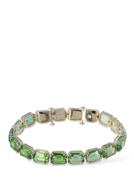 SWAROVSKI: Millenia Swarovski bracelet - Green/Gold - women_0 | Luisa Via Roma