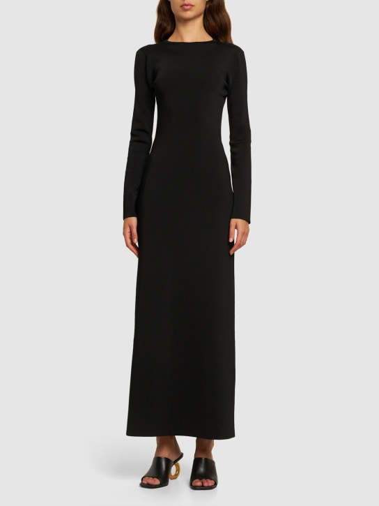 Galvan: Kettenstrickkleid „Vega“ - Schwarz - women_1 | Luisa Via Roma