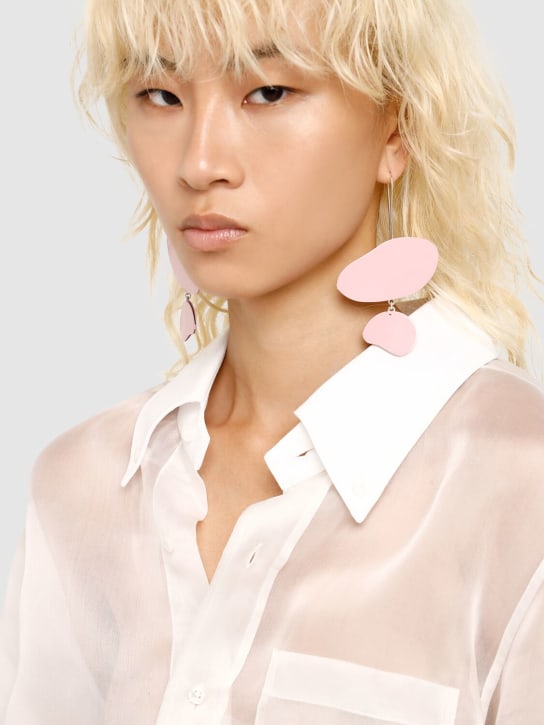 Jil Sander: BW8 1 エナメルピアス - women_1 | Luisa Via Roma