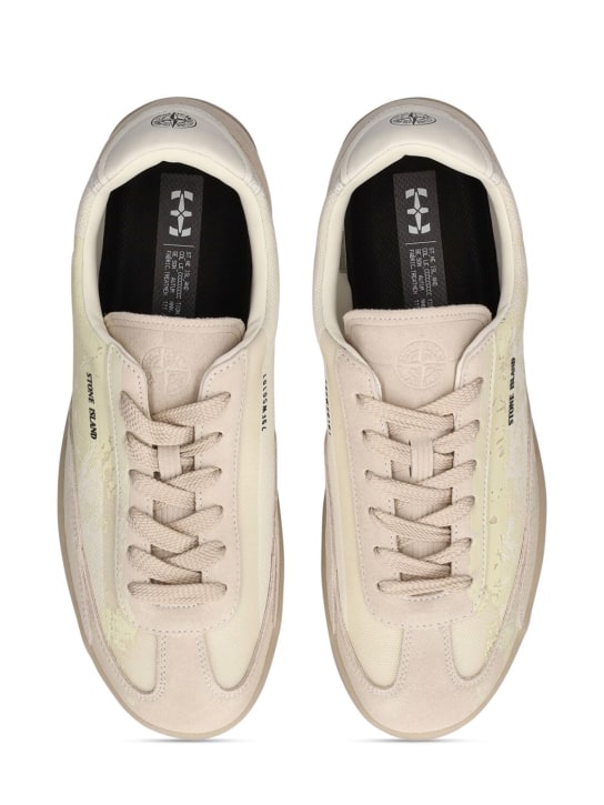 Stone Island: Sneaker aus Leder- und Technostoff - men_5 | Luisa Via Roma