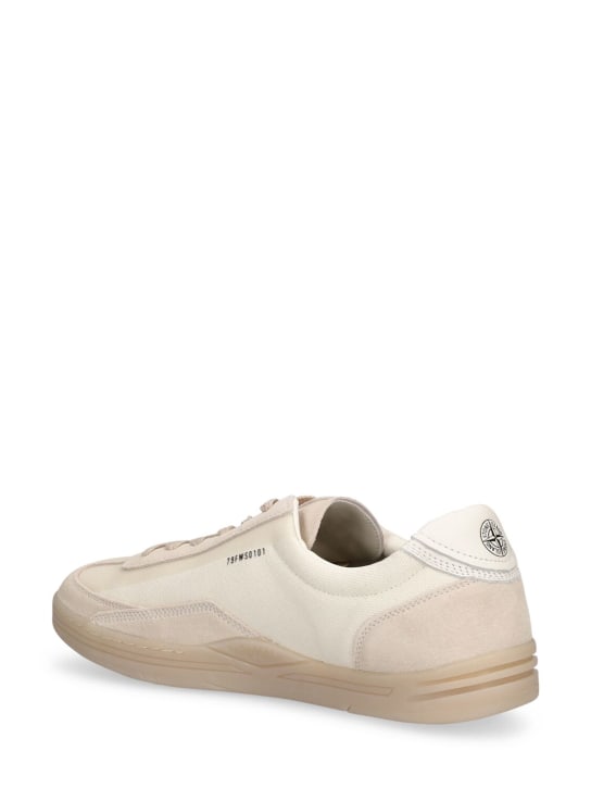 Stone Island: Sneaker aus Leder- und Technostoff - men_3 | Luisa Via Roma