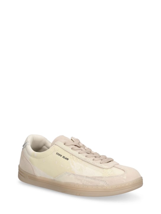 Stone Island: Sneaker aus Leder- und Technostoff - men_2 | Luisa Via Roma