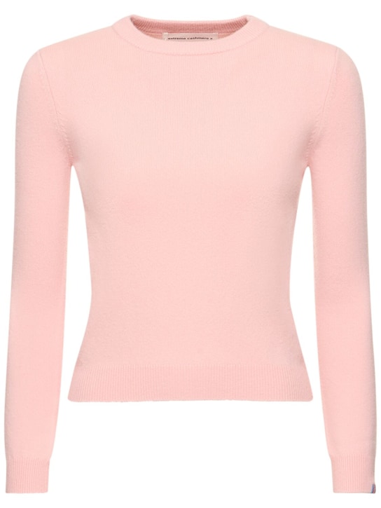 Pink Ribbed Crewneck Sweater