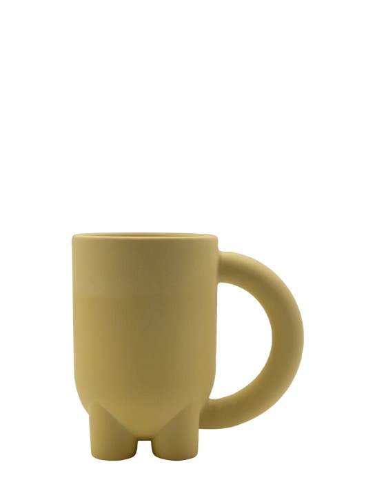 BURGIO.: Stoneware mug - Yellow - ecraft_0 | Luisa Via Roma