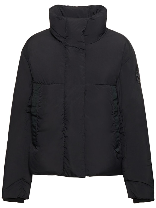 Canada Goose: Junction recycled tech down jacket - Black - women_0 | Luisa Via Roma