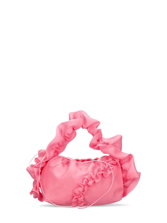 Cecilie Bahnsen: Umi glazed organza top handle bag - Pink - women_0 | Luisa Via Roma