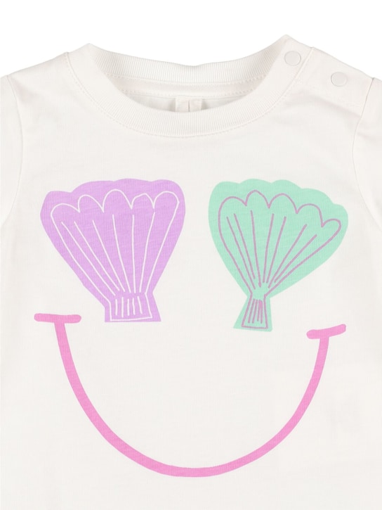 Stella Mccartney Kids: Camiseta de algodón estampada - Blanco - kids-girls_1 | Luisa Via Roma