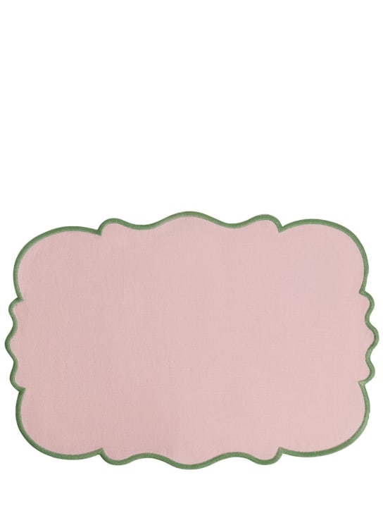 Bitossi Home: Set of 2 cotton & linen placemats - Pink - ecraft_0 | Luisa Via Roma