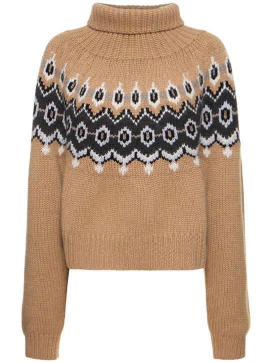 Amaris high neck cashmere blend sweater - Khaite - Women | Luisaviaroma