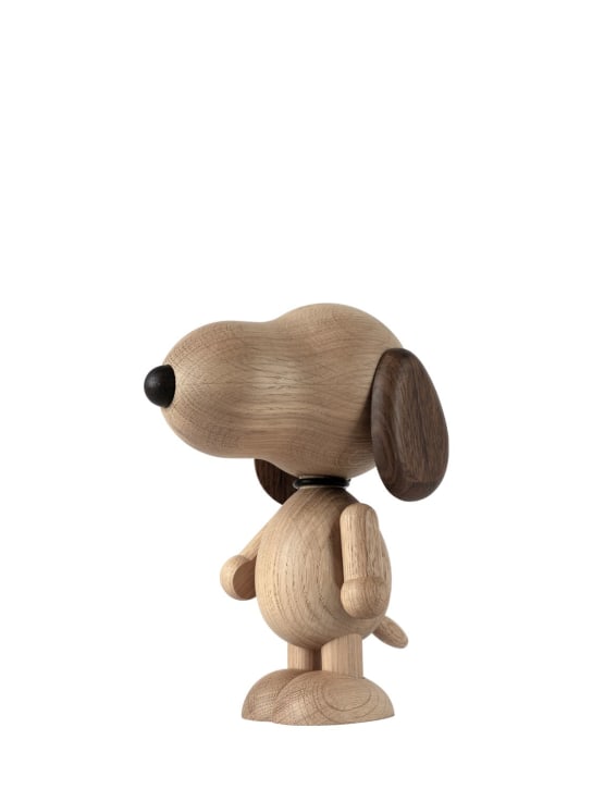 Boyhood: Small Snoopy oak sculpture - Brown - ecraft_0 | Luisa Via Roma