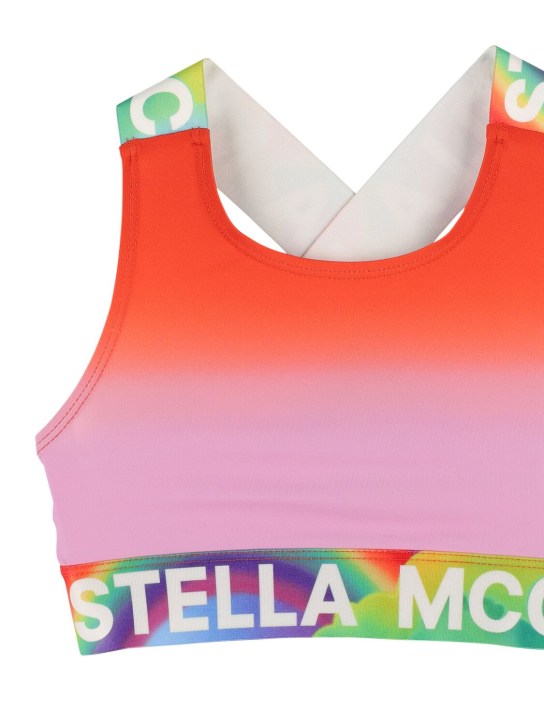 Stella Mccartney Kids: Maillot deux pièces en lycra recyclé imprimé - Multicolore - kids-girls_1 | Luisa Via Roma