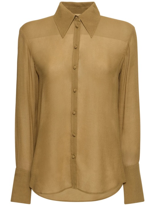 Button down viscose shirt - Tory Burch - Women | Luisaviaroma