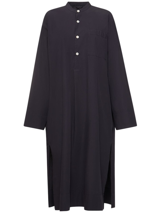 Buttoned cotton kaftan shirt - Thumbnail 1