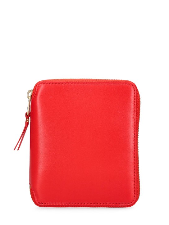 Comme des Garçons Wallet: Classic leather zip-around wallet - Orange - men_0 | Luisa Via Roma