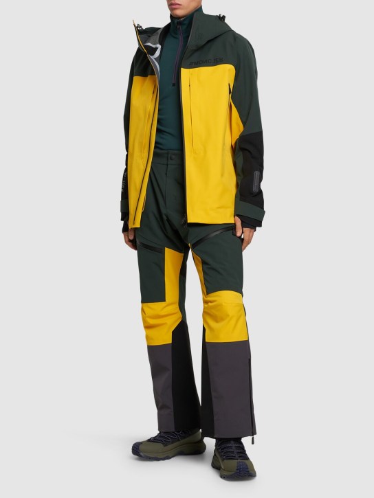 Moncler Grenoble: Brizon nylon ski jacket - Yellow/Green - men_1 | Luisa Via Roma