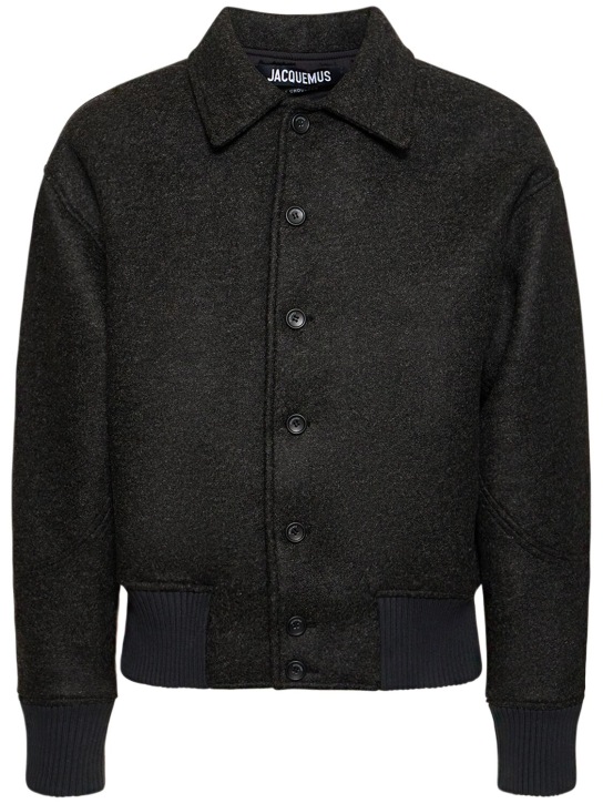 Jacquemus: Le Bomber Feltro wool jacket - men_0 | Luisa Via Roma