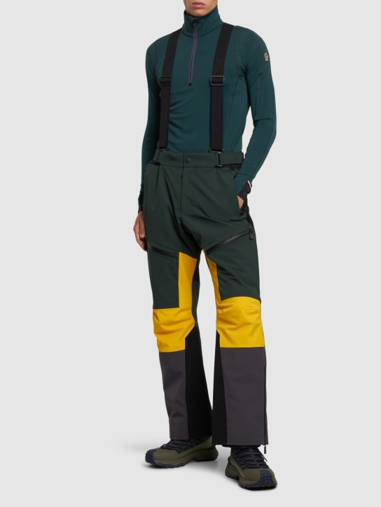 Moncler Grenoble: Nylon zip-up sweatshirt - Green - men_1 | Luisa Via Roma