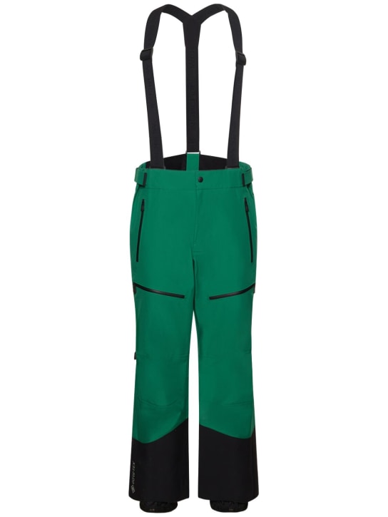 Moncler Grenoble: Pantalones de esquí de nylon - Bright Green - men_0 | Luisa Via Roma