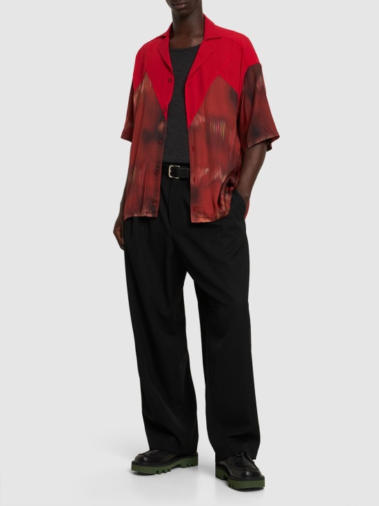 Ahluwalia: Robyn シャツ - レッド - men_1 | Luisa Via Roma