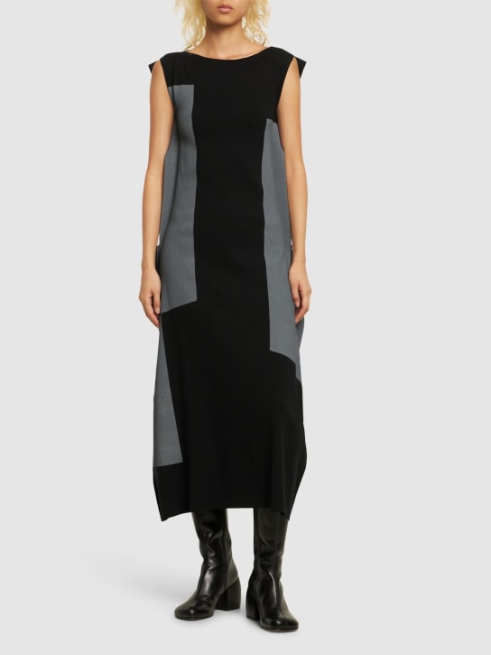 Rectilinear Ap cotton blend midi dress - Thumbnail 2