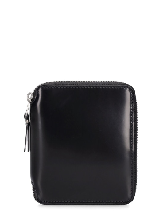 Comme des Garçons Wallet: Brieftasche aus Leder mit Spiegel - Silber - women_0 | Luisa Via Roma