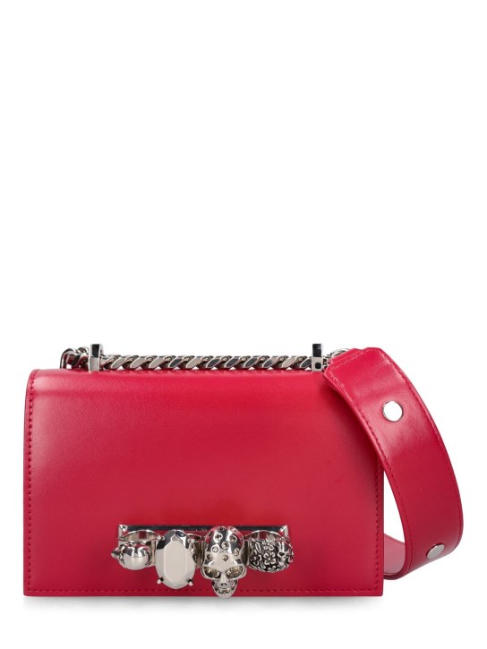 Mini jewelled satchel leather bag - Alexander McQueen - Women ...