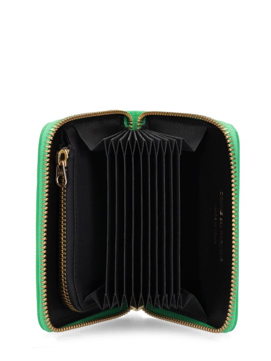 Comme des Garçons Wallet: Classic leather wallet - Green - women_1 | Luisa Via Roma