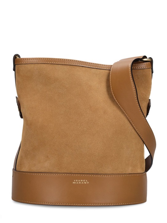 Isabel Marant: Samara leather shoulder bag - Camel - women_0 | Luisa Via Roma