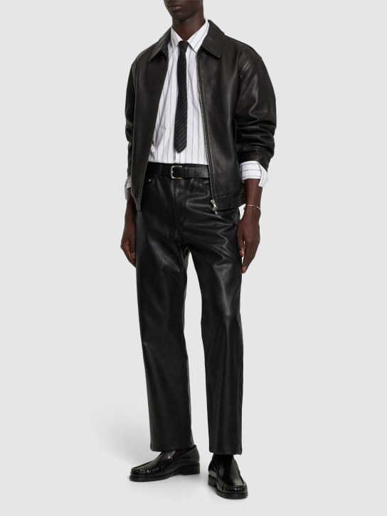 Dunst: Leather jacket - Black - men_1 | Luisa Via Roma