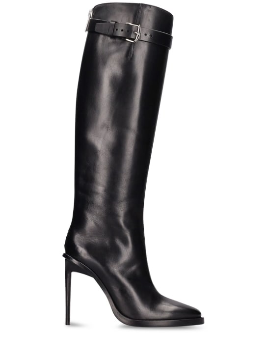 Ann Demeulemeester: 110mm Uta high heel boots - Siyah - women_0 | Luisa Via Roma