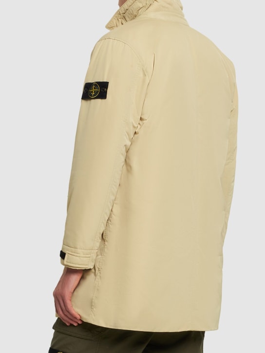 Stone Island: 마이크로 트윌 푸퍼 코트 - men_2 | Luisa Via Roma