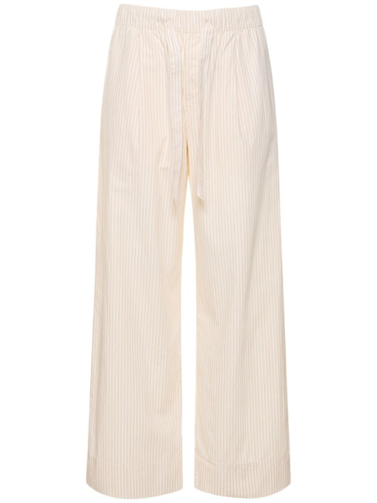Side Pleat Pants White