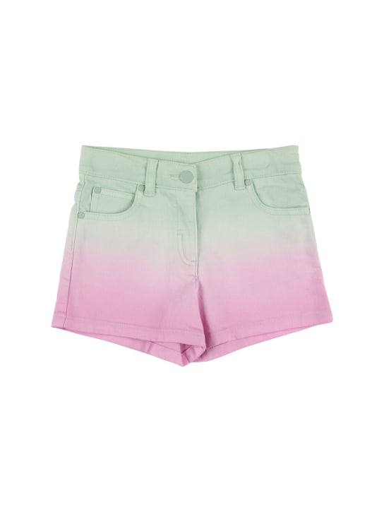 Stella Mccartney Kids: Organic denim shorts - Multicolor - kids-girls_0 | Luisa Via Roma
