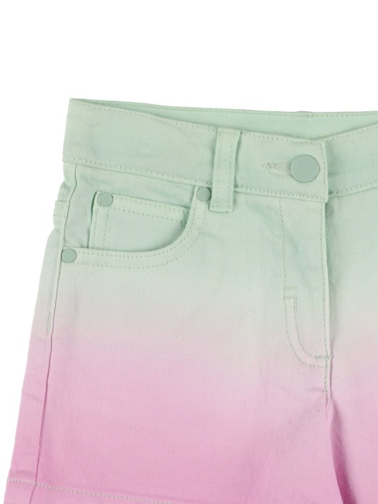 Stella Mccartney Kids: Organic denim shorts - Multicolor - kids-girls_1 | Luisa Via Roma