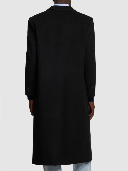 Dunst: 3-button unisex cashmere coat - Black - men_2 | Luisa Via Roma