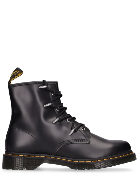 Dr.Martens: 1460 Hardware polished leather boots - Black - men_0 | Luisa Via Roma