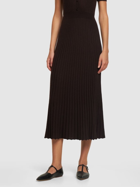 Gabriela Hearst: 5mm Lola leather ballerina flat - Black - women_1 | Luisa Via Roma