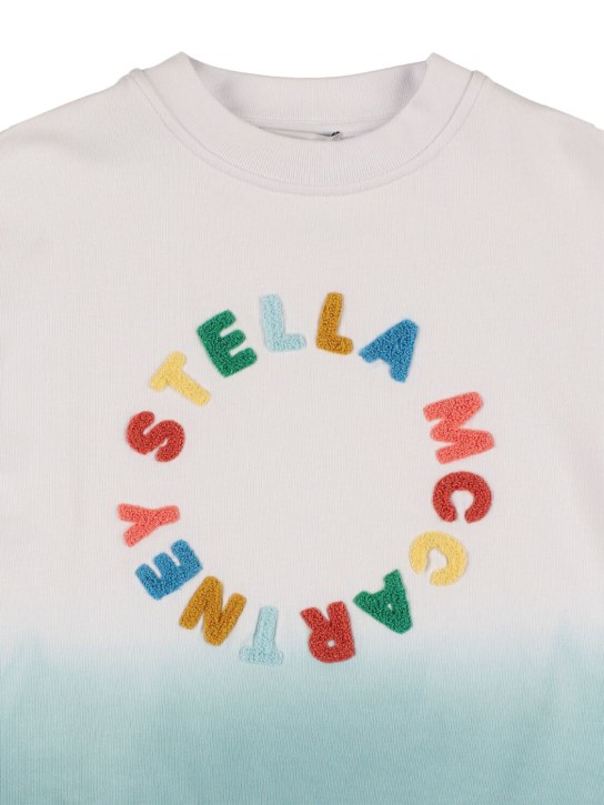 Stella Mccartney Kids: Degradé acrylic & wool knit sweater - Renkli - kids-boys_1 | Luisa Via Roma