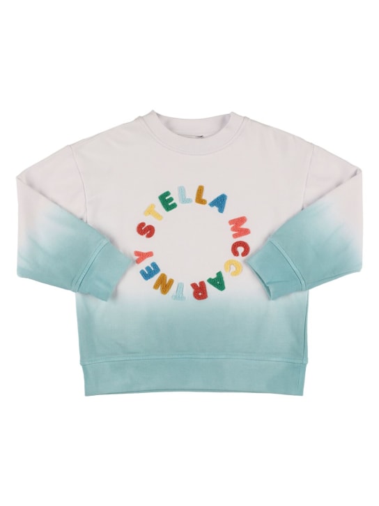 Stella Mccartney Kids: Degradé acrylic & wool knit sweater - Multicolor - kids-boys_0 | Luisa Via Roma
