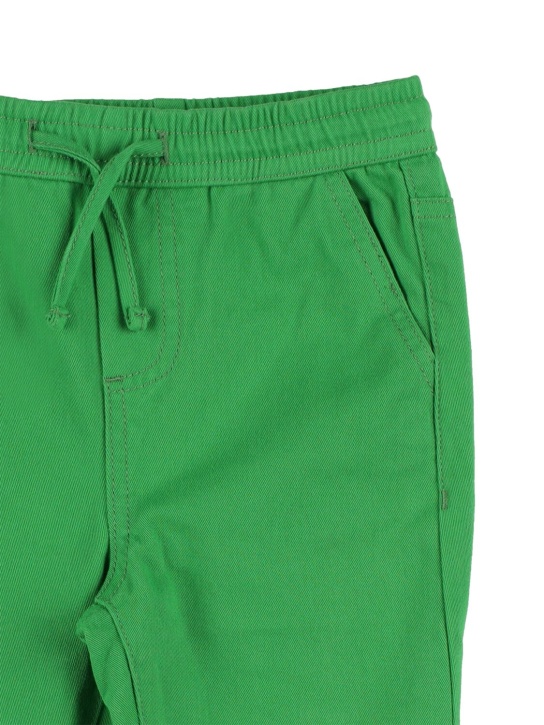 Stella Mccartney Kids: Pantaloni in jersey di cotone organico - Verde - kids-boys_1 | Luisa Via Roma