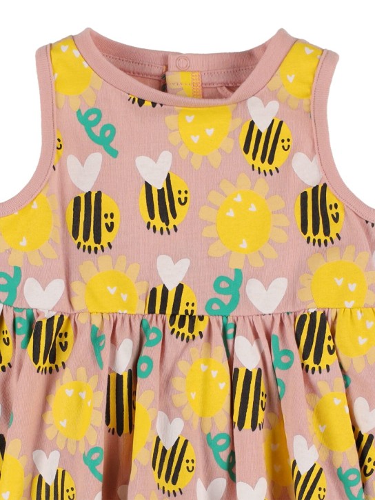 Stella Mccartney Kids: Bedrucktes Kleid aus Bio-Baumwolle - Pink/Bunt - kids-girls_1 | Luisa Via Roma