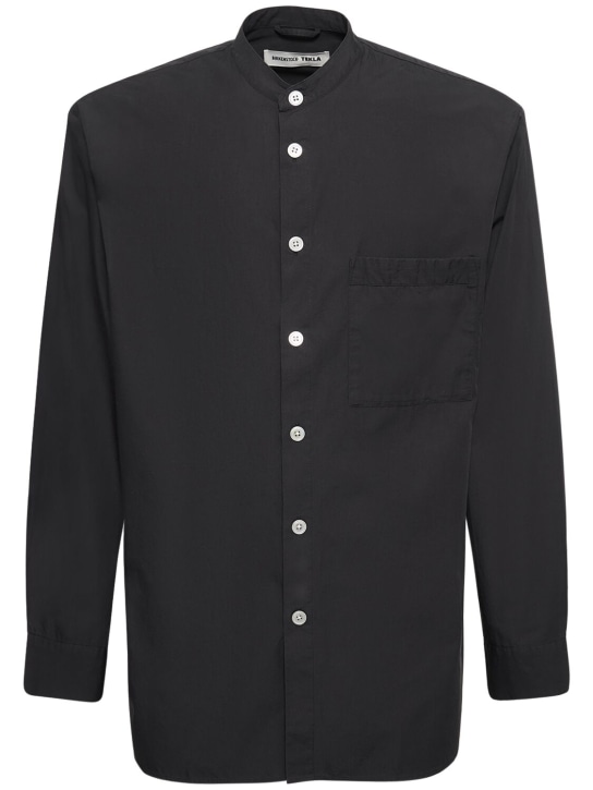 BIRKENSTOCK Tekla: Long sleeve sleep shirt - Black - men_0 | Luisa Via Roma