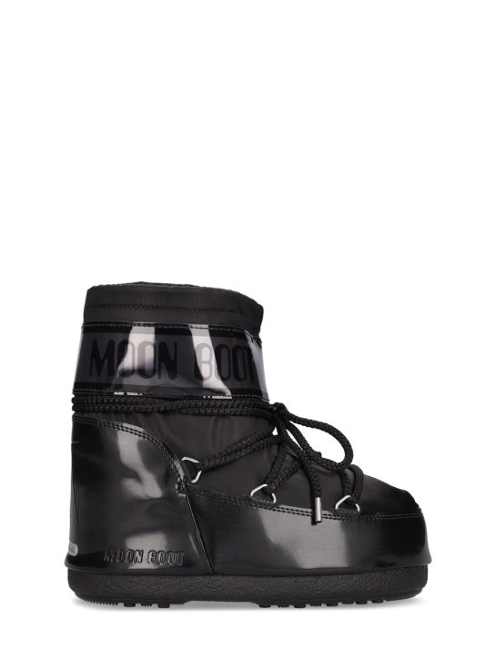 Moon Boot: Icon Glance ankle snow boots - Black - kids-girls_0 | Luisa Via Roma