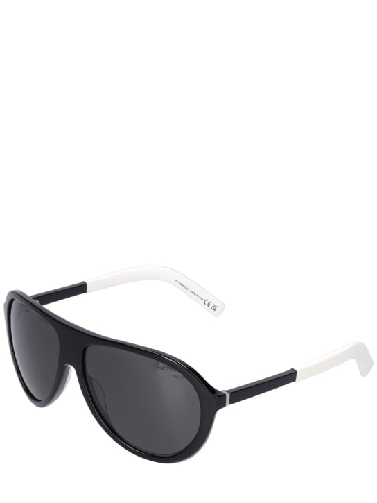 Moncler: Roque Pilot sunglasses - Shiny Black - women_1 | Luisa Via Roma