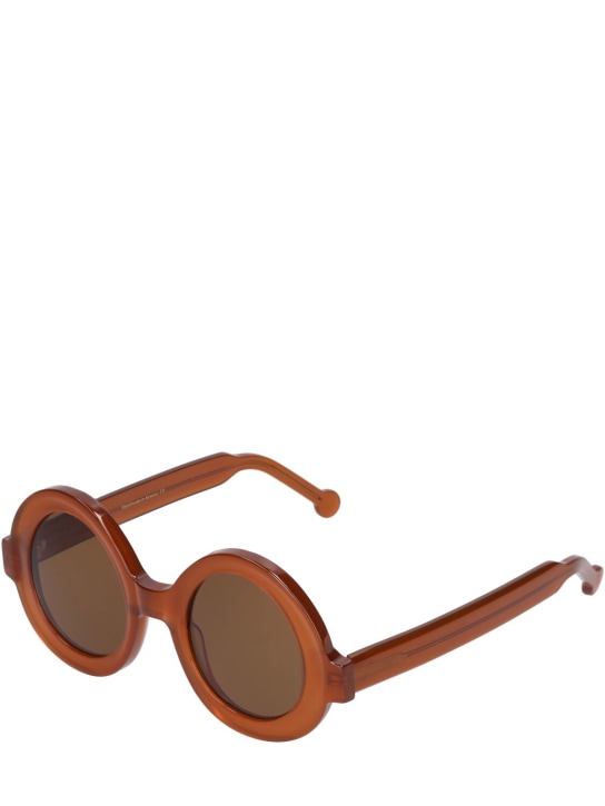 Delarge: Unoval round acetate sunglasses - Braun - women_1 | Luisa Via Roma