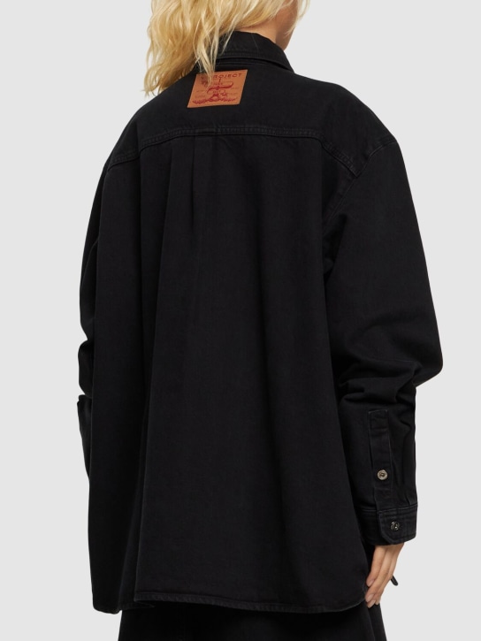 Y/PROJECT: Snap-off oversized denim shirt - women_2 | Luisa Via Roma